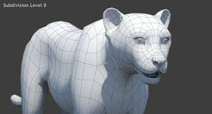 Big Cats 04 3D Model Thumbnail