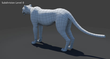 Big Cats 03 3D Model