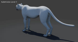 Big Cats 05 3D Model Thumbnail