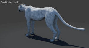 Big Cats 05 3D Model Thumbnail