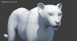 Big Cats 05 3D Model Thumbnail