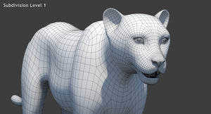 Big Cats 03 3D Model Thumbnail