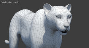 Big Cats 05 3D Model Thumbnail