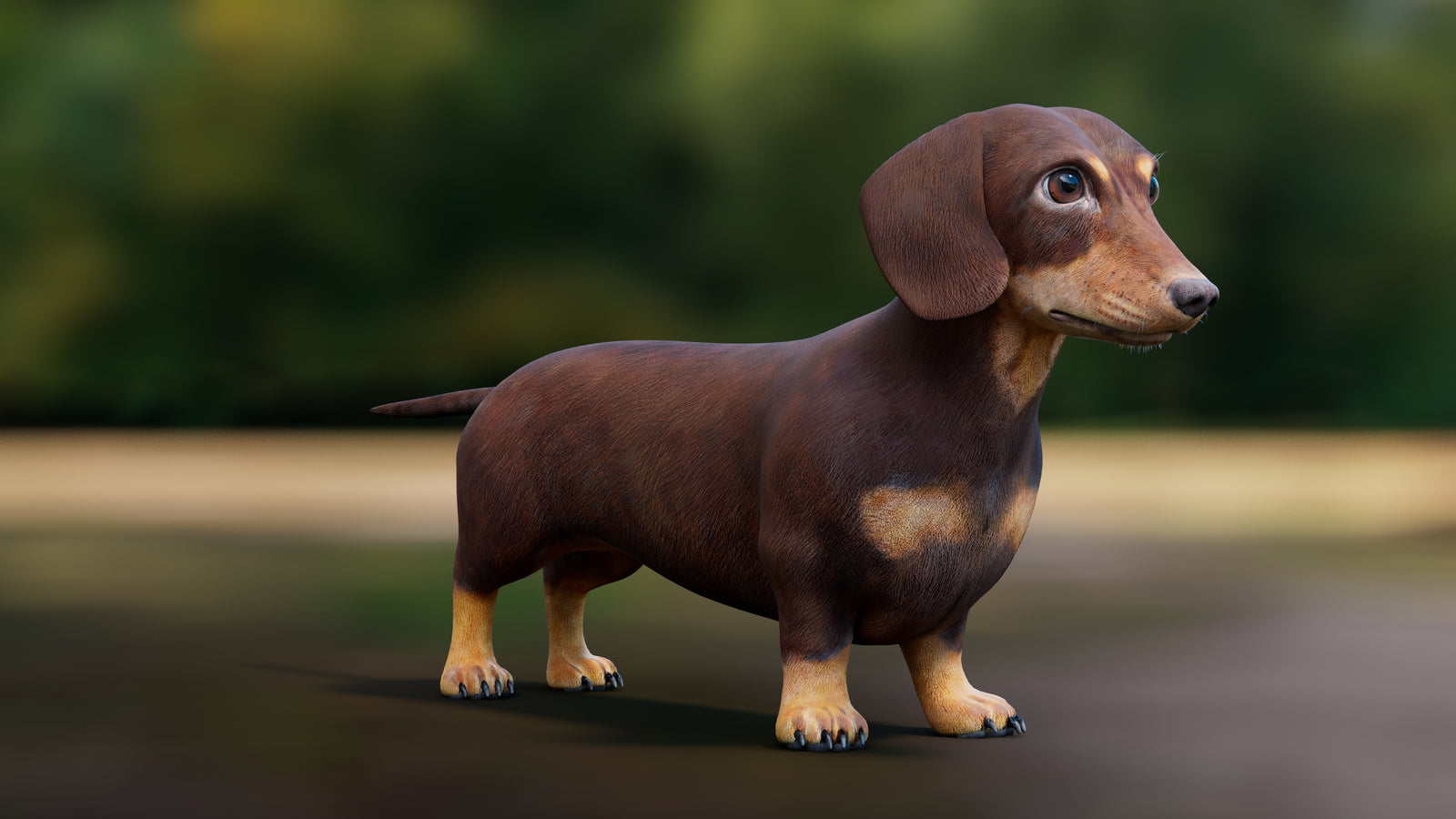 Dachshund Dog 3D Model 360° view 1 frame 7