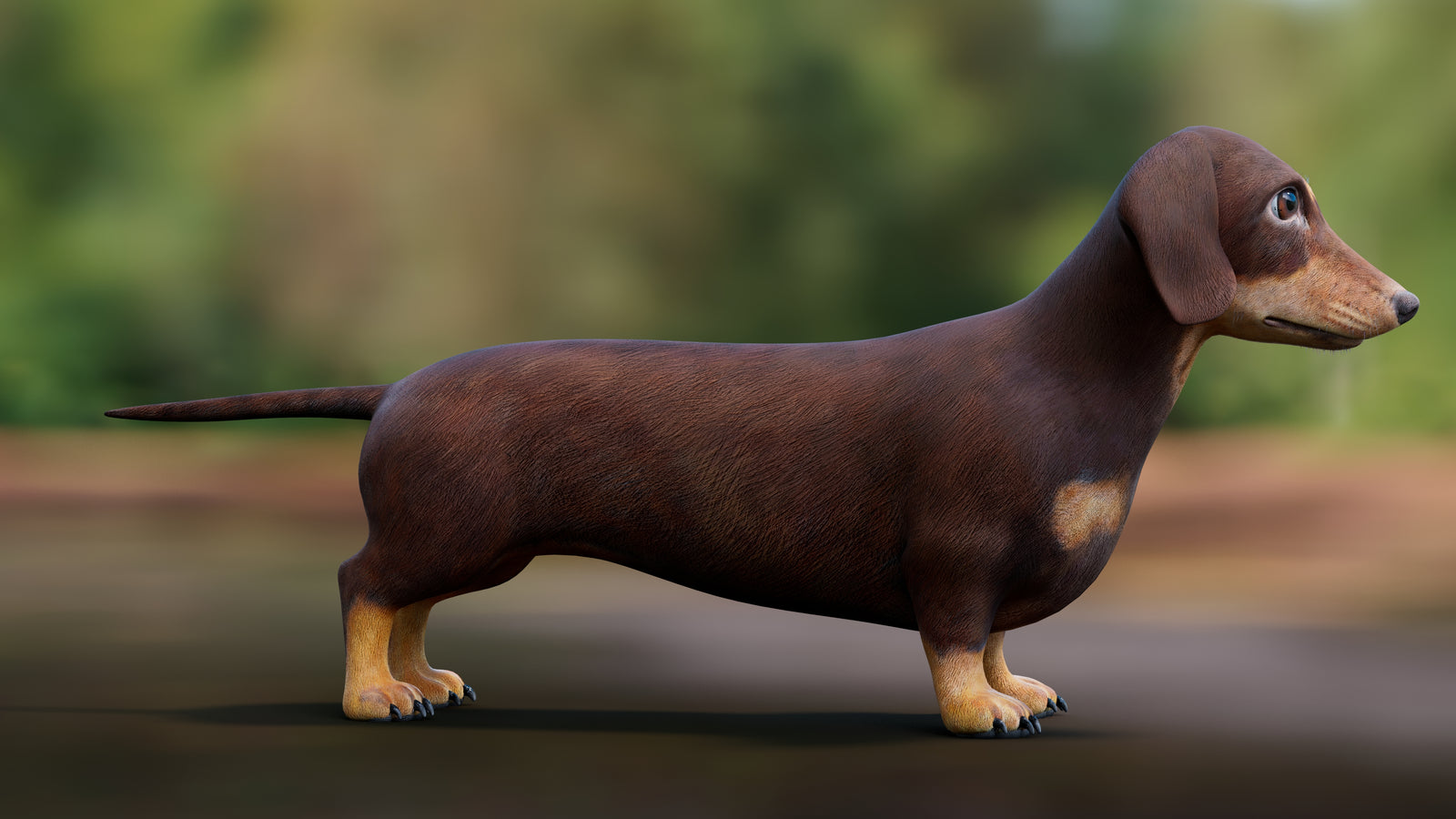 Dachshund Dog 3D Model 360° view 1 frame 11