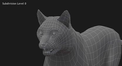 Animated White Eurasian Lynx Fur