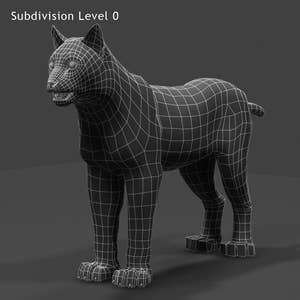 Big Cats 03 3D Model Thumbnail