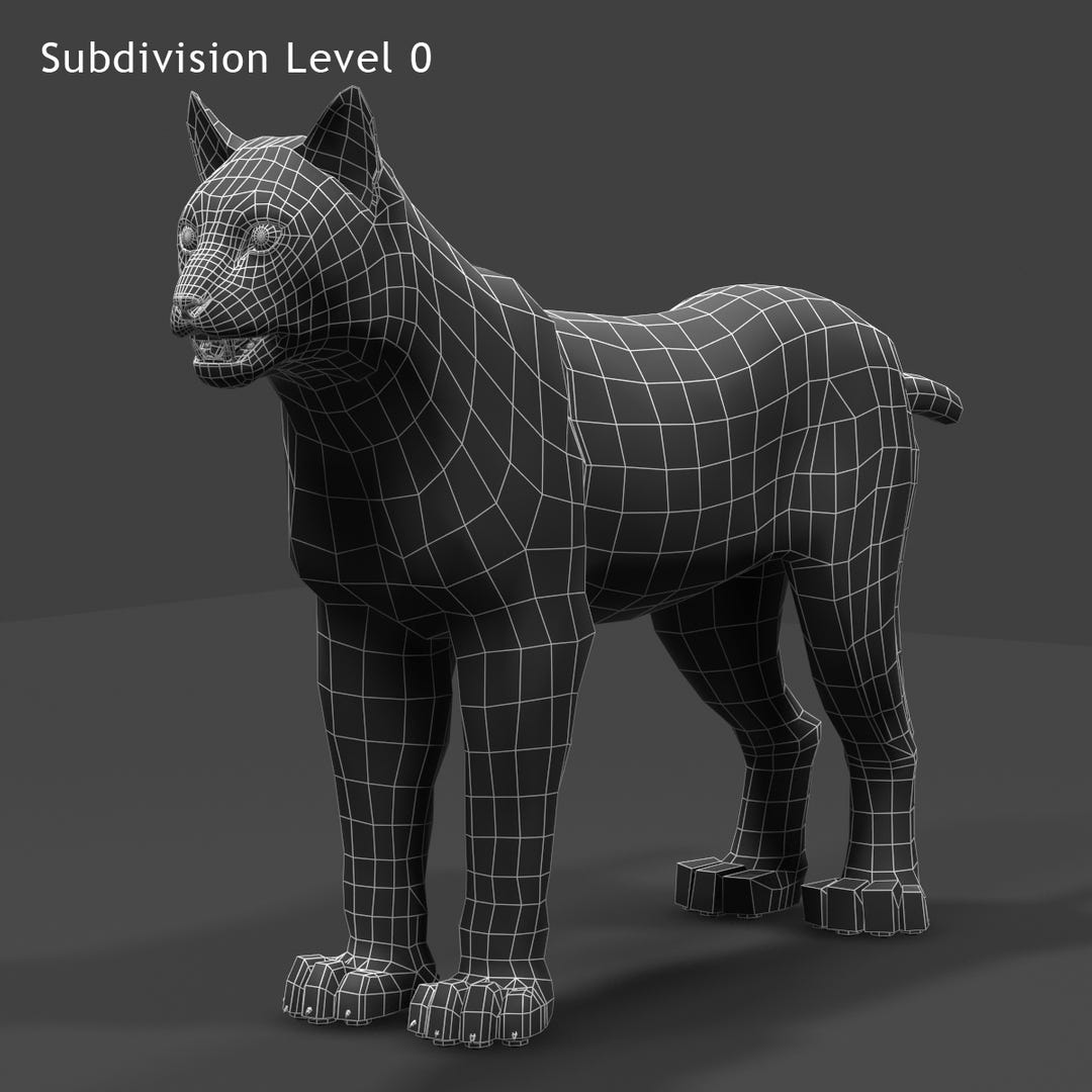 Big Cats 03 3D Model