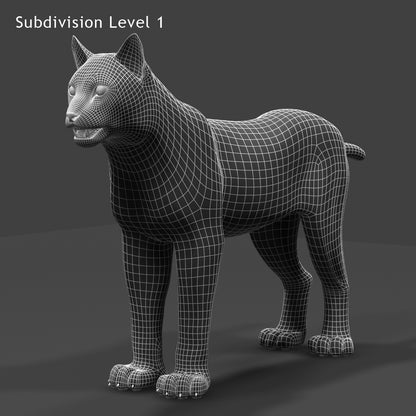 Big Cats 03 3D Model