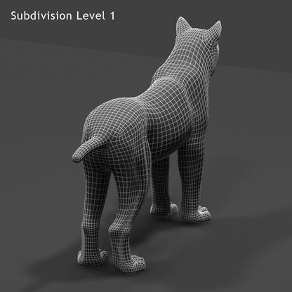 Big Cats 03 3D Model
