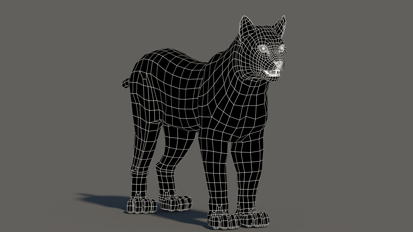 Eurasian Lynx 3D Model Fur