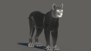 Eurasian Lynx 3D Model Fur Thumbnail