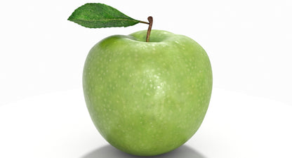 Green Apple 3d Model