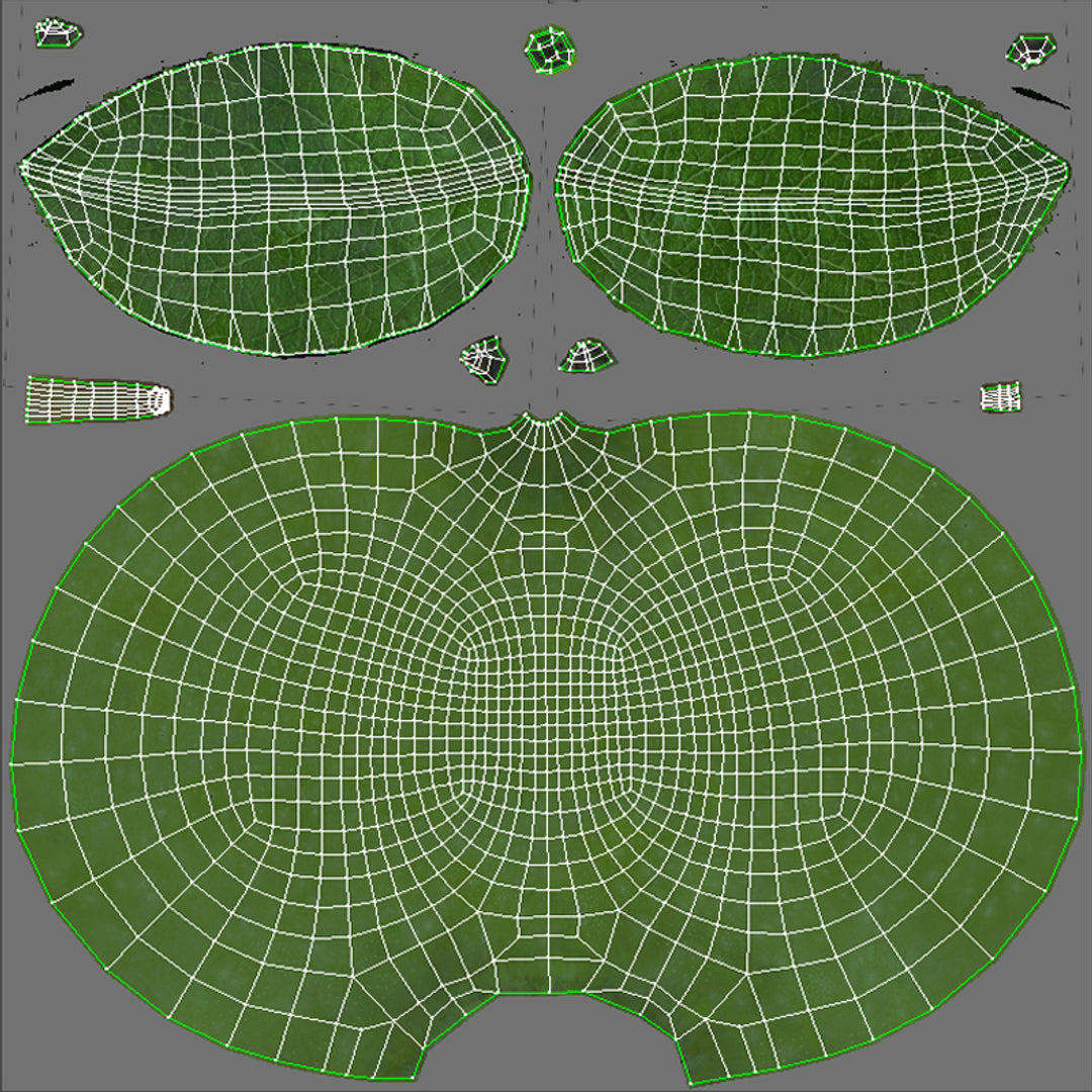 그린 애플 3D 모델