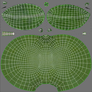 Green Apple 3D Model Thumbnail