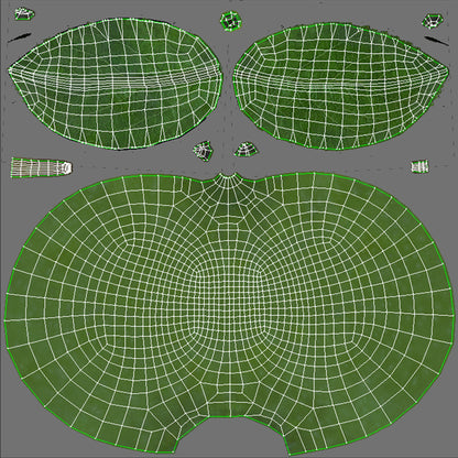 Green Apple 3d Model