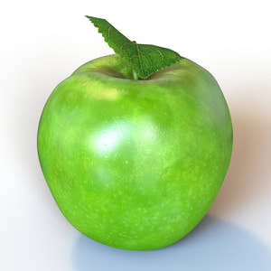 Apple Green 3D Model 3ds Max V-ray for CGI Thumbnail