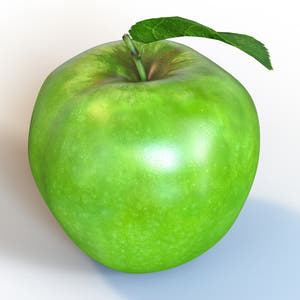 Apple Green 3D Model for game Thumbnail
