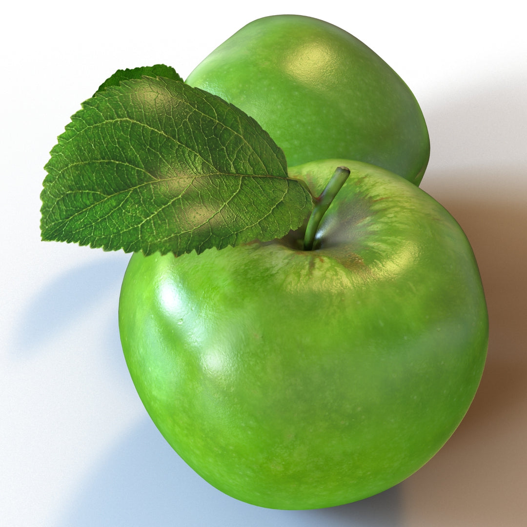 3D model of green apple  for download