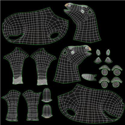 Horse Black 3D Model