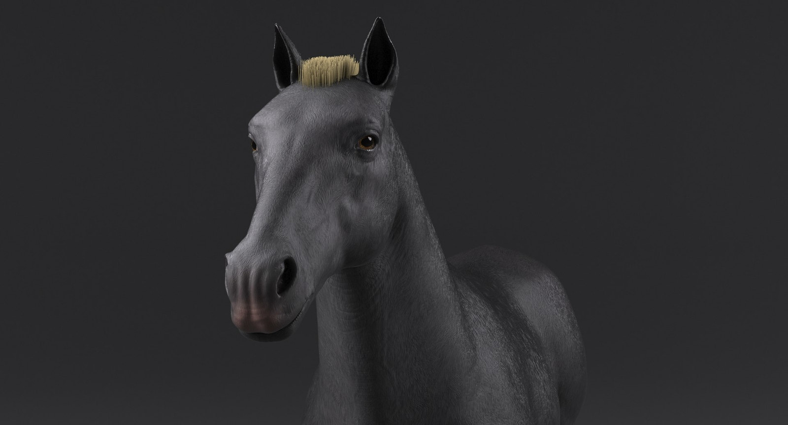 Horse Grey 3D Model