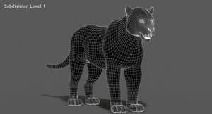 Big Cats 03 3D Model Thumbnail
