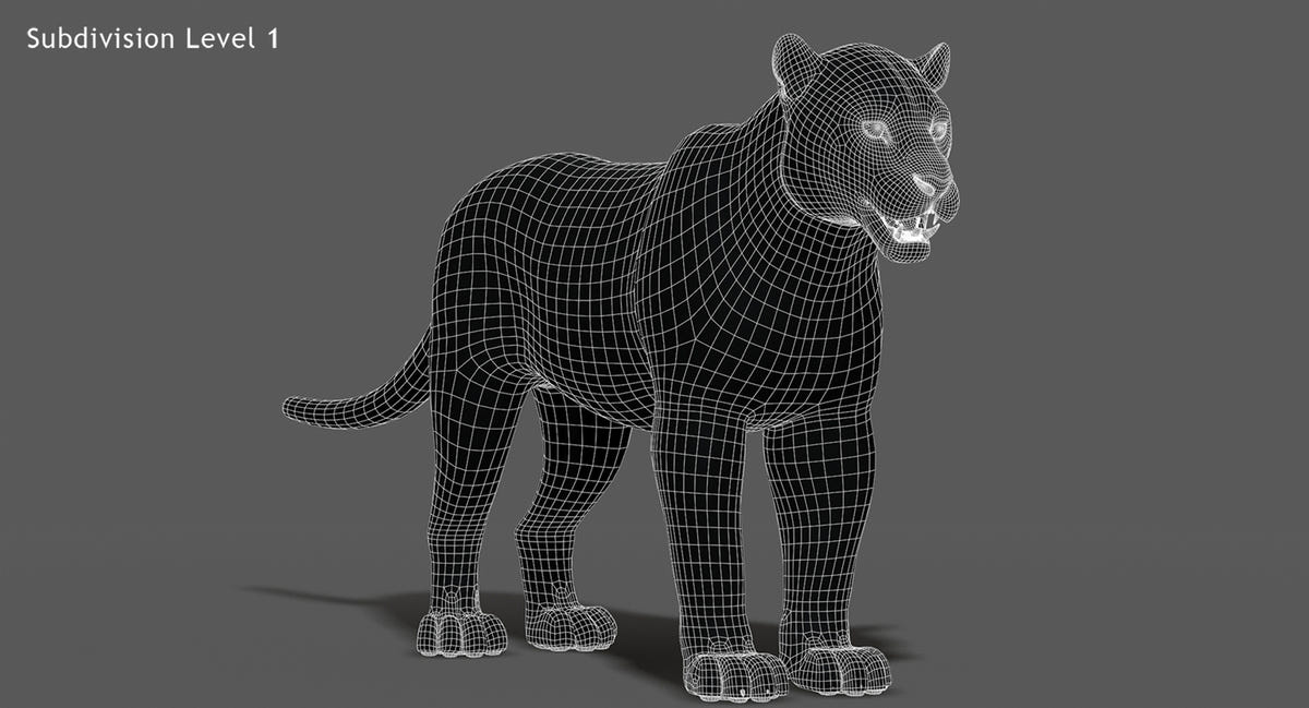Big Cats 03 3D Model