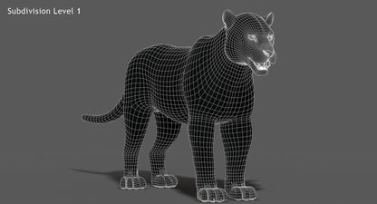 Big Cats 03 3D Model