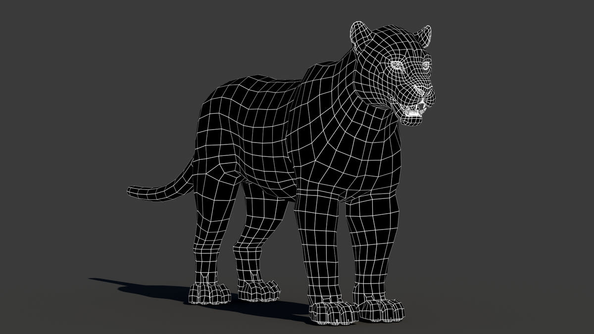 Game-Ready Jaguar 3D Model - 3ds Max / Maya