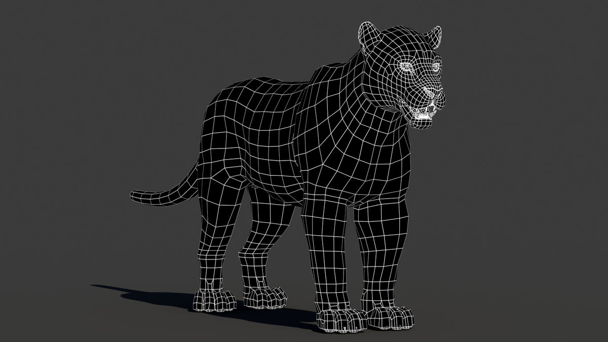 Game-Ready Jaguar 3D Model - 3ds Max / Maya