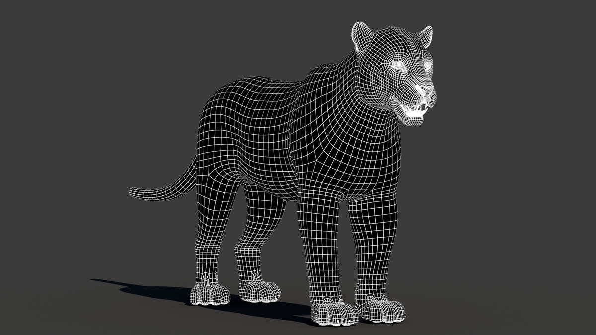 Game-Ready Jaguar 3D Model - 3ds Max / Maya