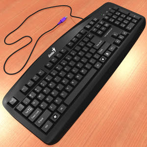 Black Computer 3D Model Thumbnail
