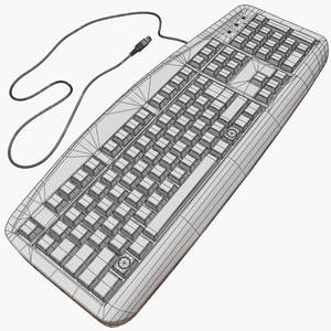 Black Computer 3D Model Thumbnail
