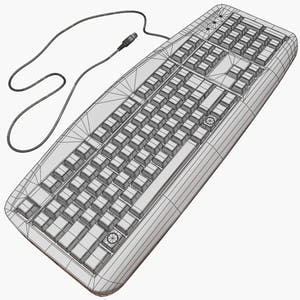 Black Computer 3D Model Thumbnail