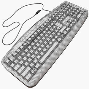 Black Computer 3D Model Thumbnail