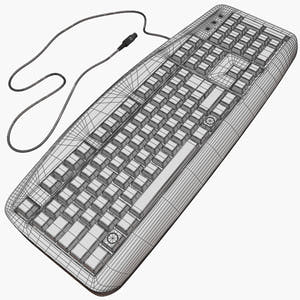 Black Computer 3D Model Thumbnail