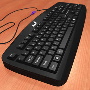 Black Computer 3D Model Thumbnail