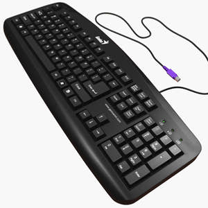 Black Computer 3D Model Thumbnail