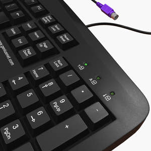 Black Computer 3D Model Thumbnail