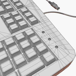 Black Computer 3D Model Thumbnail