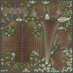 Kinkajou 3D Model body UVs