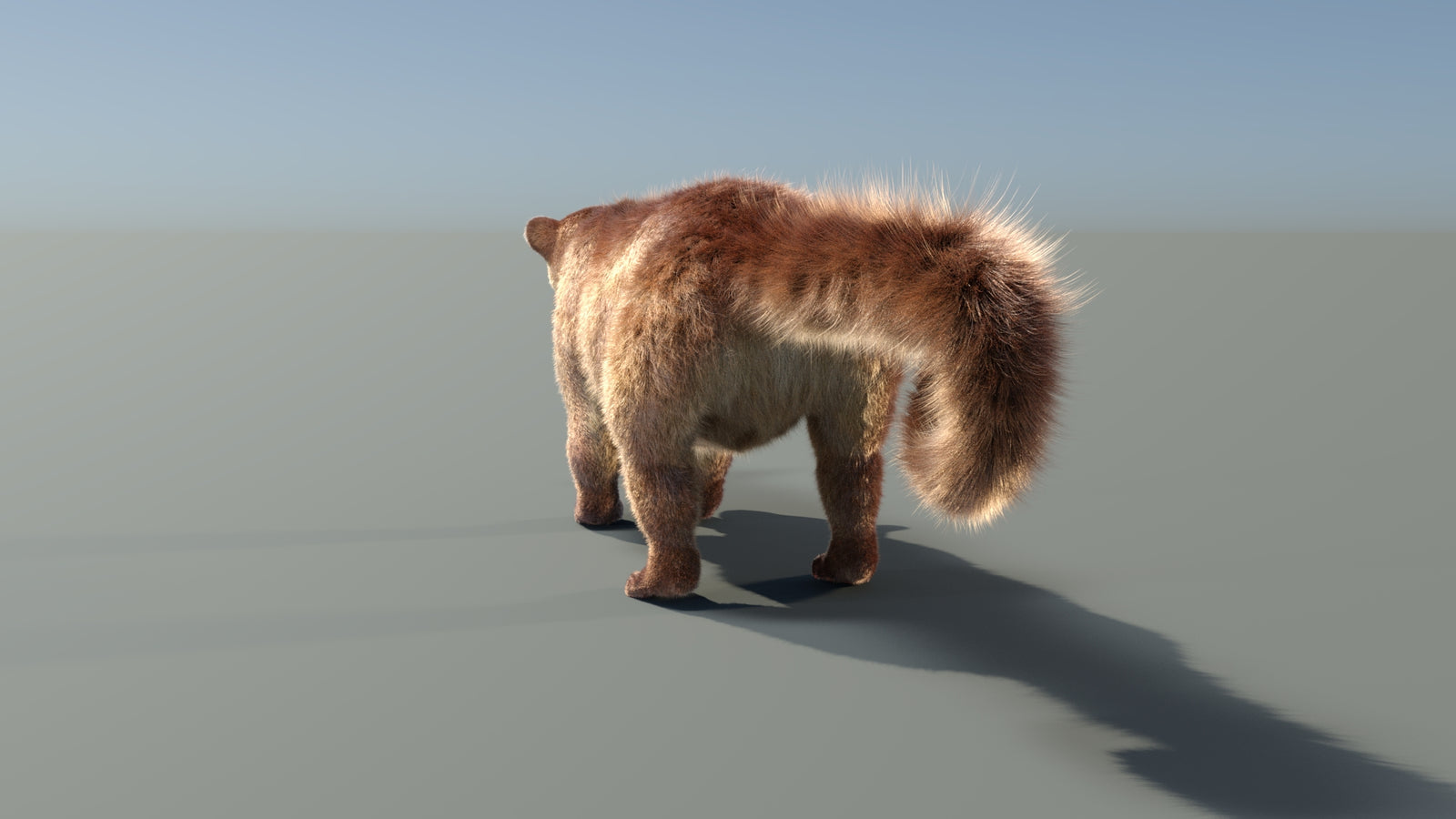 Animated Kinkajou 3D Model Fur 360° view 1 frame 28