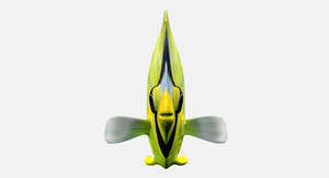 Latticed Butterfly Fish 3D Model for VFX Thumbnail