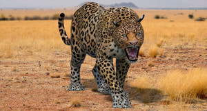 Leopard and Panther Animated 3D Model Thumbnail