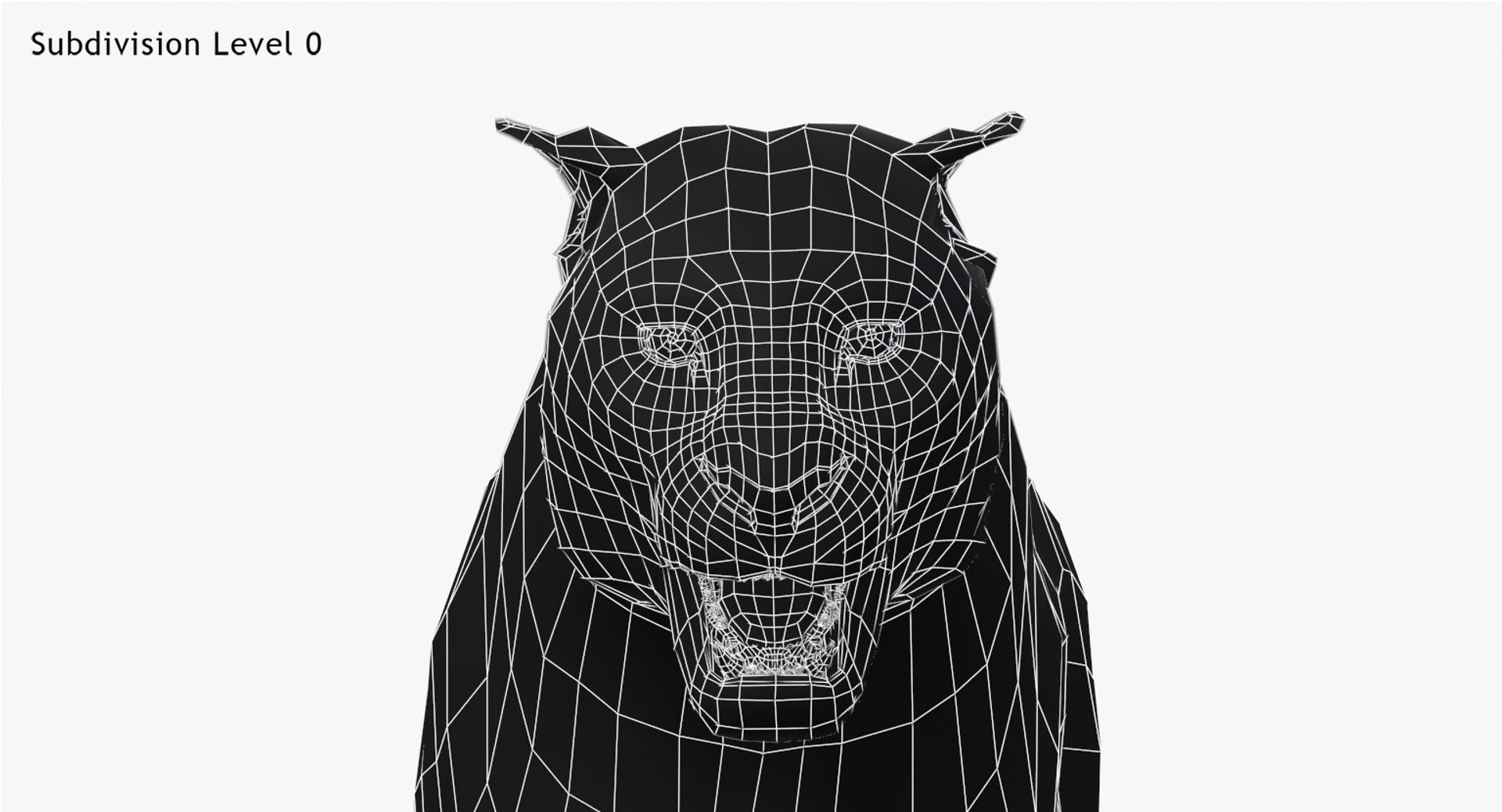 Animated Big Cats 3D Model Fur