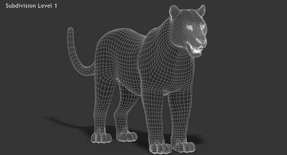 Big Cats 03 3D Model