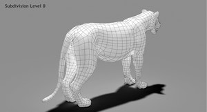 Big Cats 05 3D Model Thumbnail