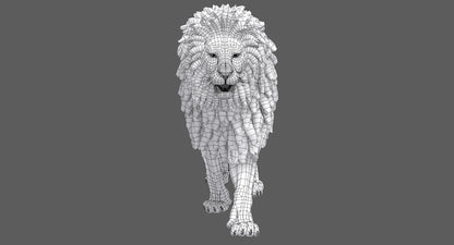 Lion 3D Model Animated