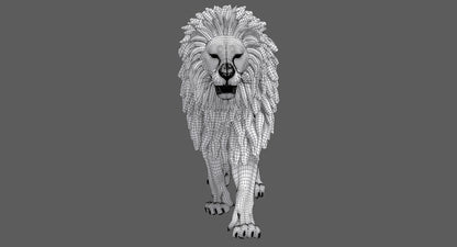 Lion 3D Model Animated