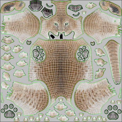 Lion Cub 3d Model Fur